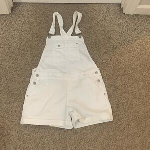 Vtg Jordache white Y2K denim shirt overalls sz sz 16-18
